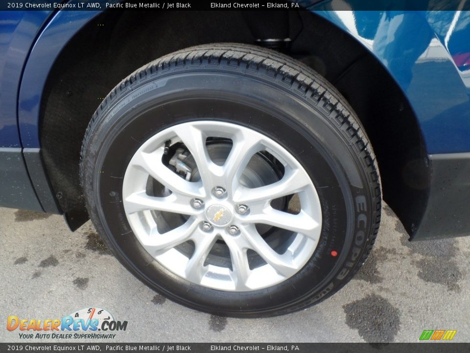 2019 Chevrolet Equinox LT AWD Pacific Blue Metallic / Jet Black Photo #9