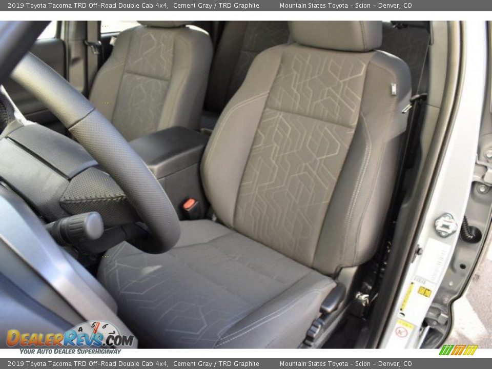 2019 Toyota Tacoma TRD Off-Road Double Cab 4x4 Cement Gray / TRD Graphite Photo #7