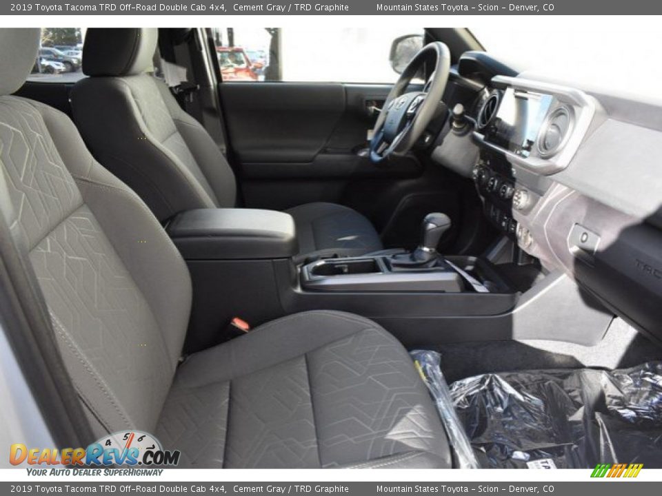 2019 Toyota Tacoma TRD Off-Road Double Cab 4x4 Cement Gray / TRD Graphite Photo #12