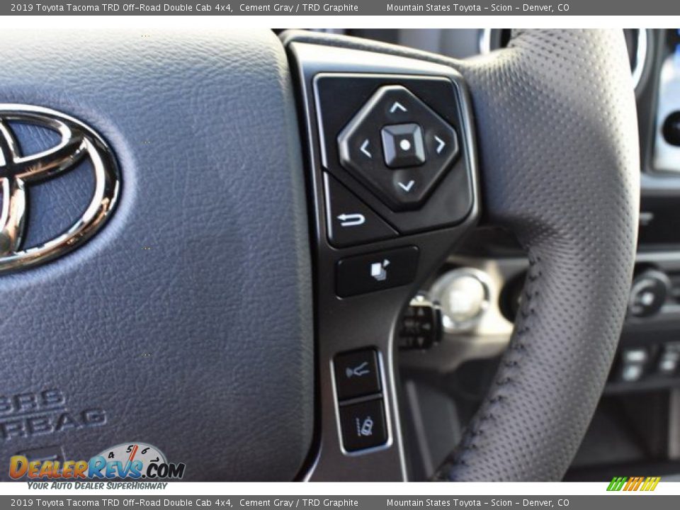 2019 Toyota Tacoma TRD Off-Road Double Cab 4x4 Cement Gray / TRD Graphite Photo #27