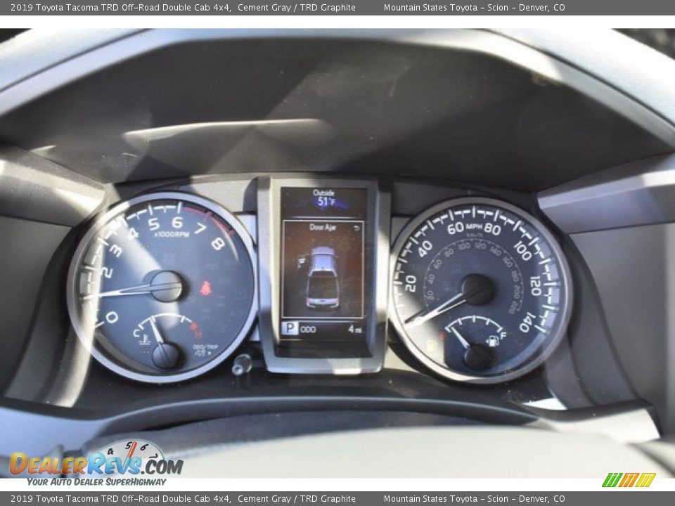 2019 Toyota Tacoma TRD Off-Road Double Cab 4x4 Cement Gray / TRD Graphite Photo #28
