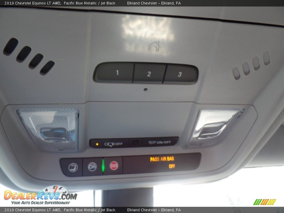 2019 Chevrolet Equinox LT AWD Pacific Blue Metallic / Jet Black Photo #35