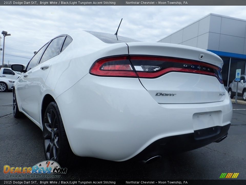 2015 Dodge Dart SXT Bright White / Black/Light Tungsten Accent Stitching Photo #5