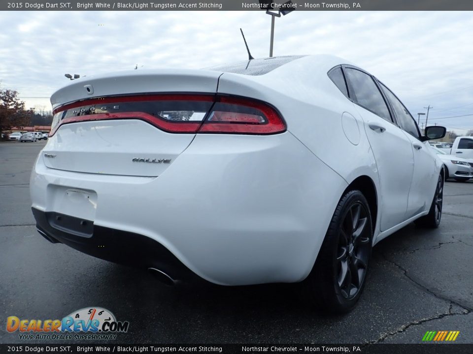 2015 Dodge Dart SXT Bright White / Black/Light Tungsten Accent Stitching Photo #7