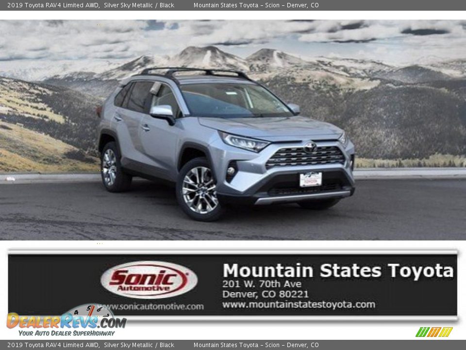 2019 Toyota RAV4 Limited AWD Silver Sky Metallic / Black Photo #1