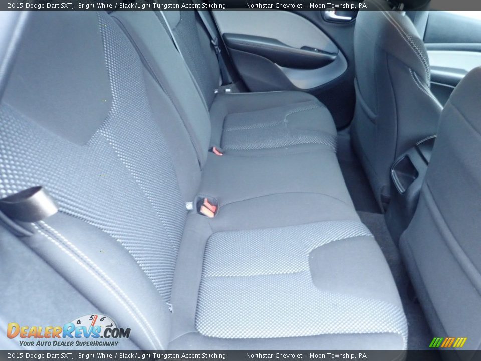 2015 Dodge Dart SXT Bright White / Black/Light Tungsten Accent Stitching Photo #17