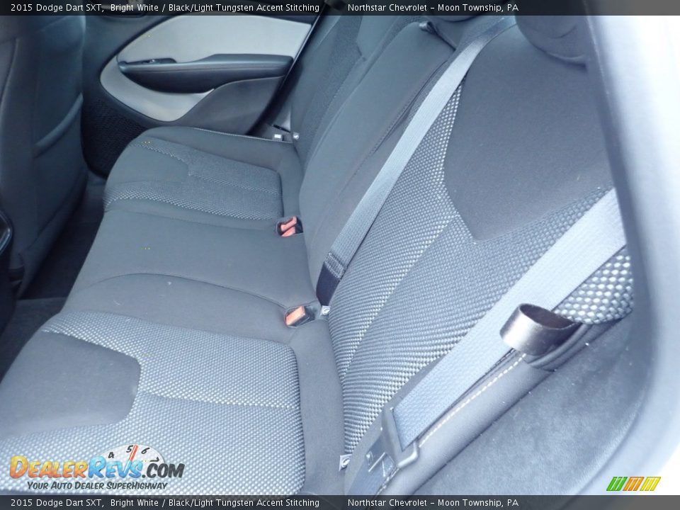 2015 Dodge Dart SXT Bright White / Black/Light Tungsten Accent Stitching Photo #20