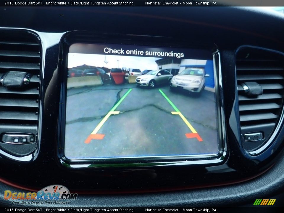 2015 Dodge Dart SXT Bright White / Black/Light Tungsten Accent Stitching Photo #30