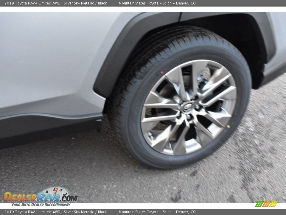 2019 Toyota RAV4 Limited AWD Silver Sky Metallic / Black Photo #35