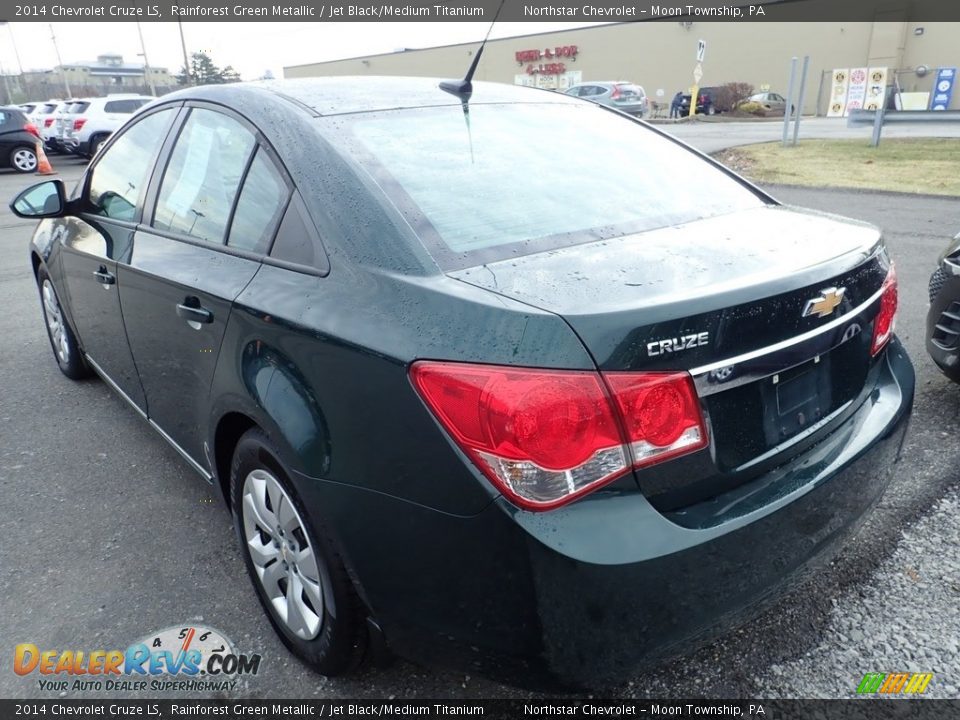 2014 Chevrolet Cruze LS Rainforest Green Metallic / Jet Black/Medium Titanium Photo #2