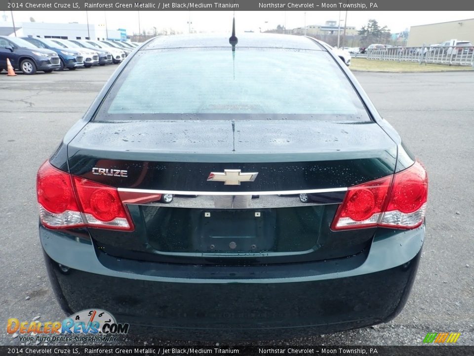 2014 Chevrolet Cruze LS Rainforest Green Metallic / Jet Black/Medium Titanium Photo #3