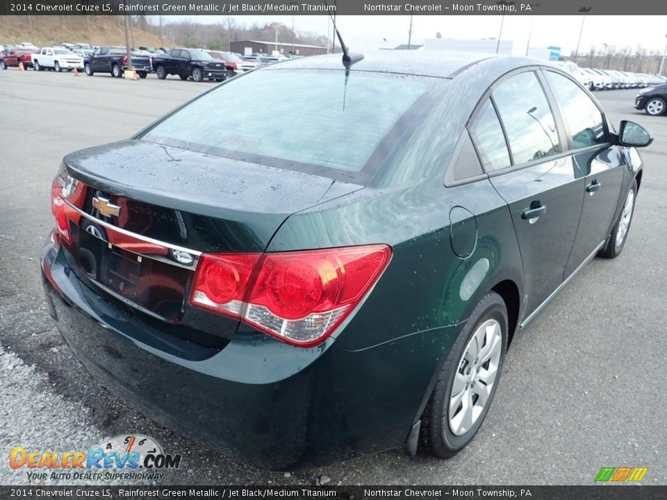 2014 Chevrolet Cruze LS Rainforest Green Metallic / Jet Black/Medium Titanium Photo #4
