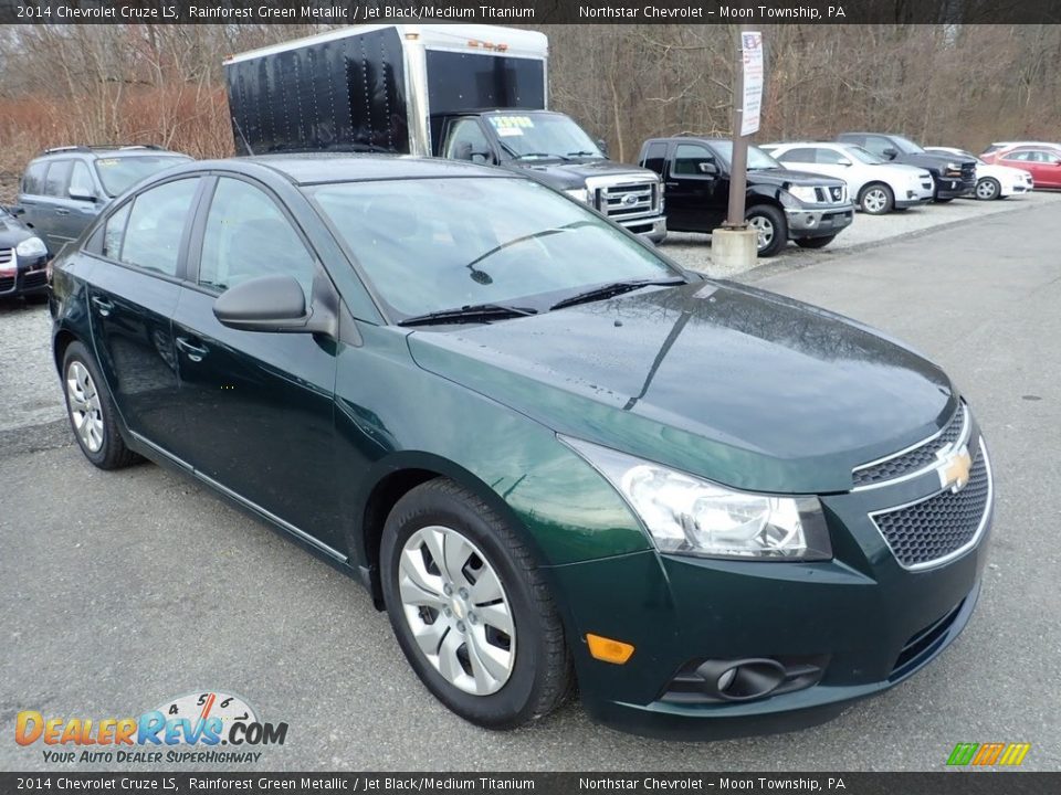 2014 Chevrolet Cruze LS Rainforest Green Metallic / Jet Black/Medium Titanium Photo #5