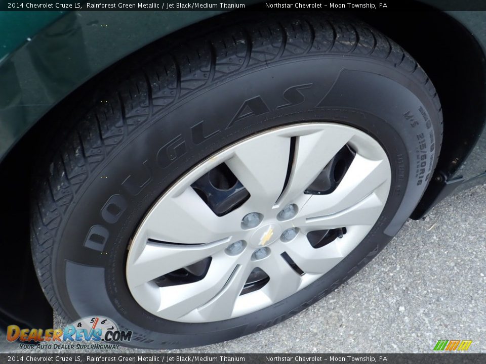 2014 Chevrolet Cruze LS Rainforest Green Metallic / Jet Black/Medium Titanium Photo #7