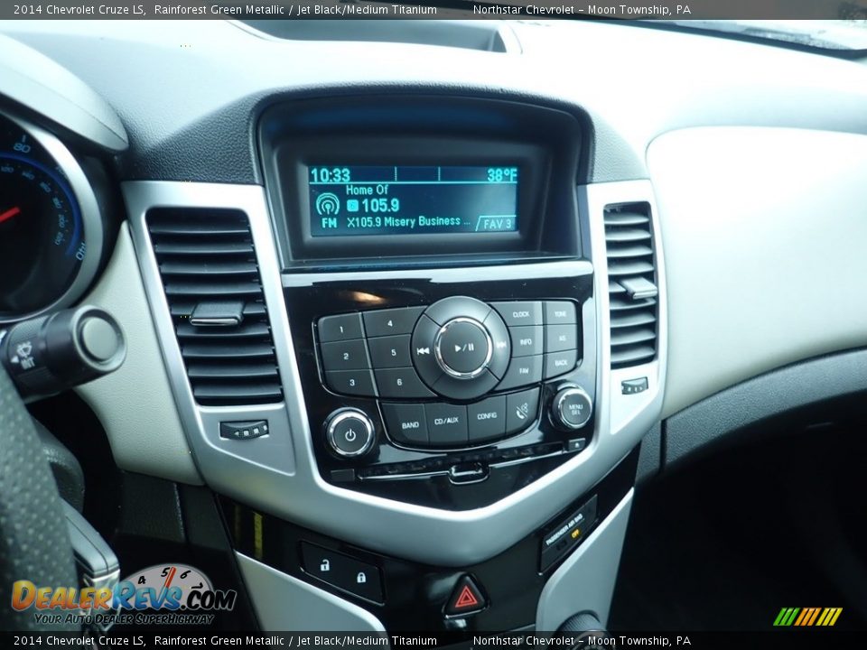 2014 Chevrolet Cruze LS Rainforest Green Metallic / Jet Black/Medium Titanium Photo #13