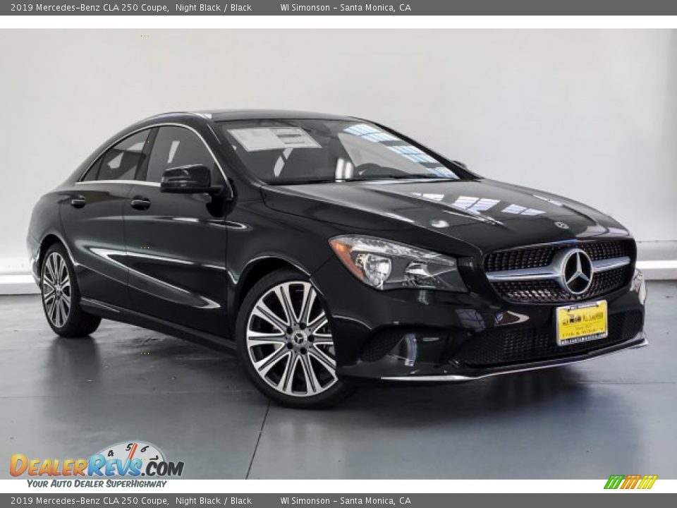 2019 Mercedes-Benz CLA 250 Coupe Night Black / Black Photo #12
