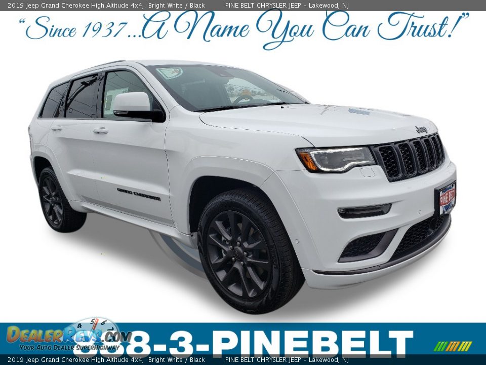 2019 Jeep Grand Cherokee High Altitude 4x4 Bright White / Black Photo #1