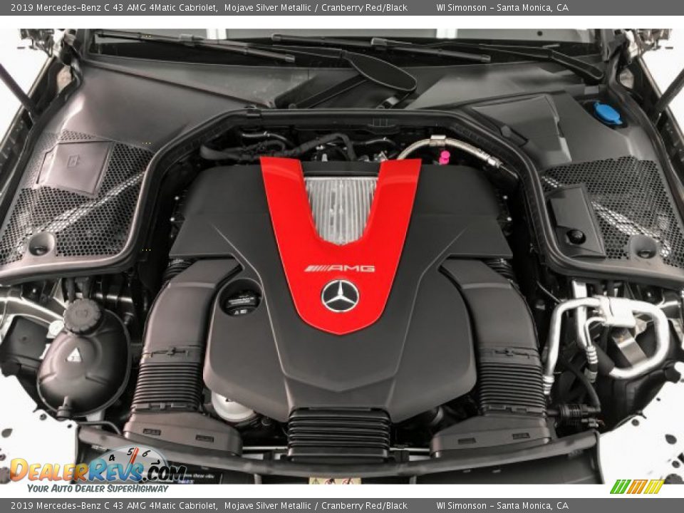 2019 Mercedes-Benz C 43 AMG 4Matic Cabriolet 3.0 Liter AMG biturbo DOHC 24-Valve VVT V6 Engine Photo #8