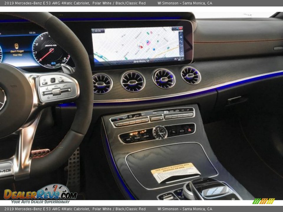 2019 Mercedes-Benz E 53 AMG 4Matic Cabriolet Polar White / Black/Classic Red Photo #6