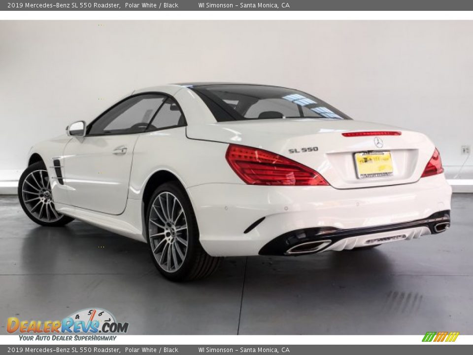 2019 Mercedes-Benz SL 550 Roadster Polar White / Black Photo #2