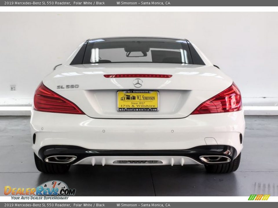 2019 Mercedes-Benz SL 550 Roadster Polar White / Black Photo #3