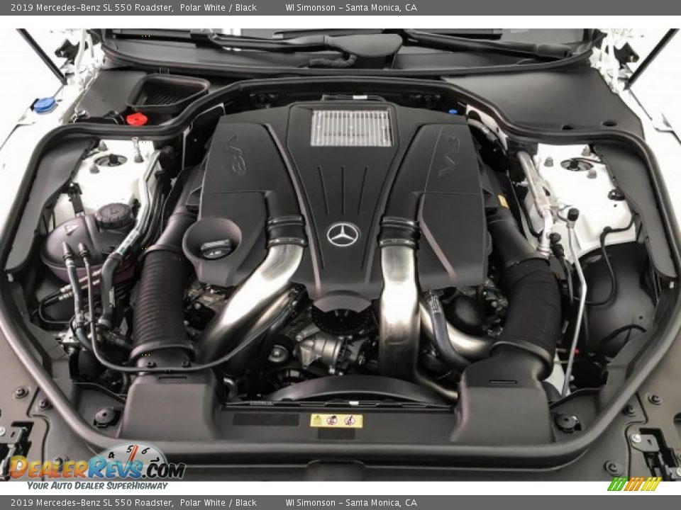 2019 Mercedes-Benz SL 550 Roadster 4.7 Liter DI biturbo DOHC 32-Valve VVT V8 Engine Photo #8