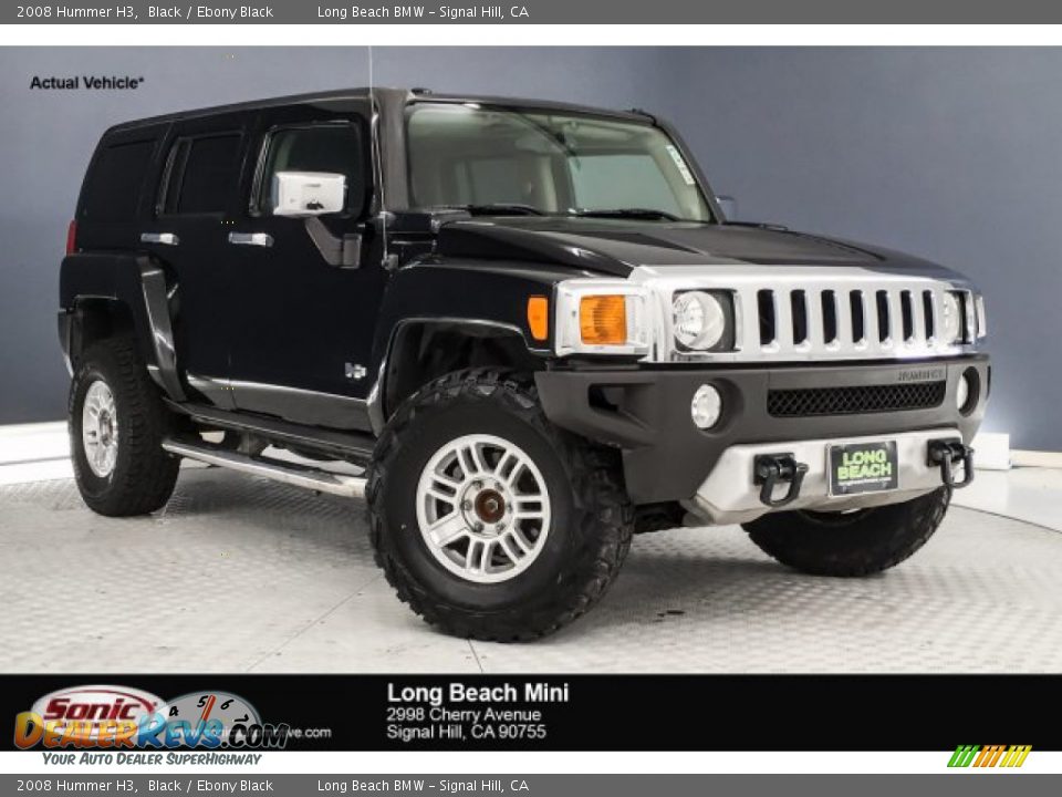 2008 Hummer H3 Black / Ebony Black Photo #1