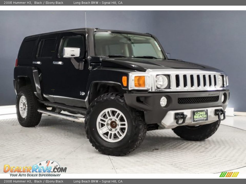 2008 Hummer H3 Black / Ebony Black Photo #14