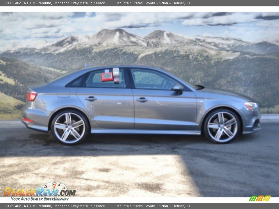 2016 Audi A3 1.8 Premium Monsoon Gray Metallic / Black Photo #2
