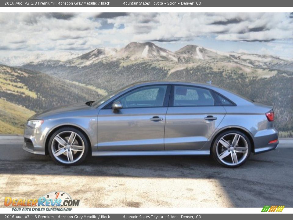 2016 Audi A3 1.8 Premium Monsoon Gray Metallic / Black Photo #6
