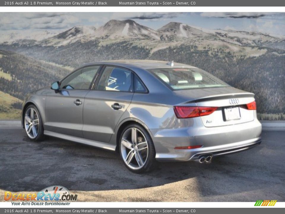 2016 Audi A3 1.8 Premium Monsoon Gray Metallic / Black Photo #8