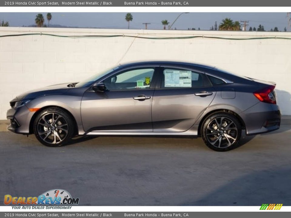 Modern Steel Metallic 2019 Honda Civic Sport Sedan Photo #9