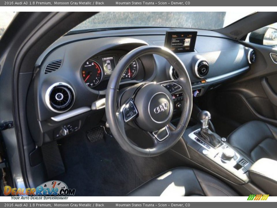 2016 Audi A3 1.8 Premium Monsoon Gray Metallic / Black Photo #10