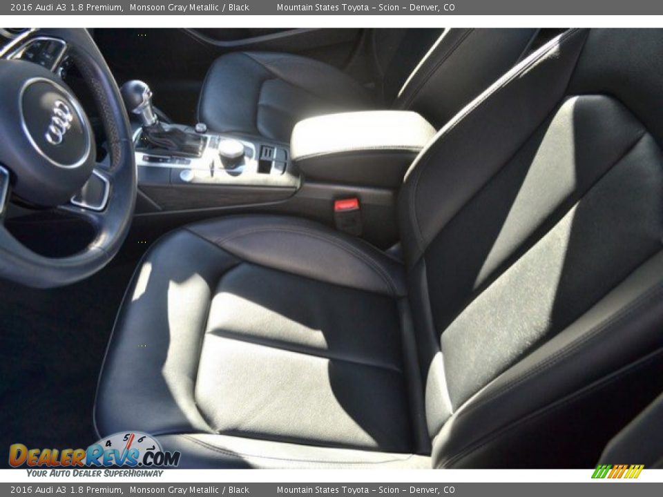 2016 Audi A3 1.8 Premium Monsoon Gray Metallic / Black Photo #11