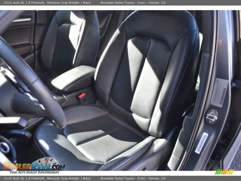 2016 Audi A3 1.8 Premium Monsoon Gray Metallic / Black Photo #12