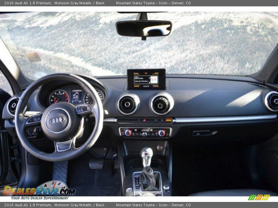2016 Audi A3 1.8 Premium Monsoon Gray Metallic / Black Photo #13