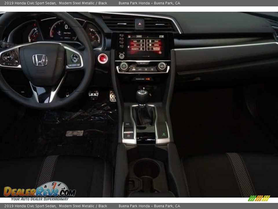 2019 Honda Civic Sport Sedan Modern Steel Metallic / Black Photo #18