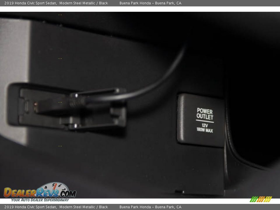 2019 Honda Civic Sport Sedan Modern Steel Metallic / Black Photo #23