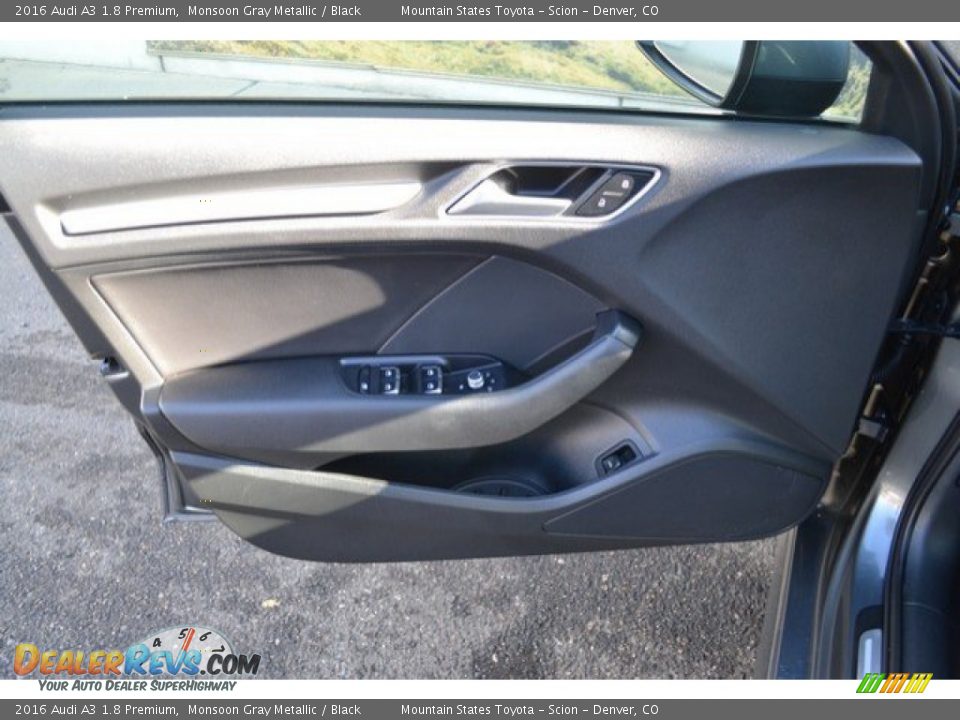 2016 Audi A3 1.8 Premium Monsoon Gray Metallic / Black Photo #25