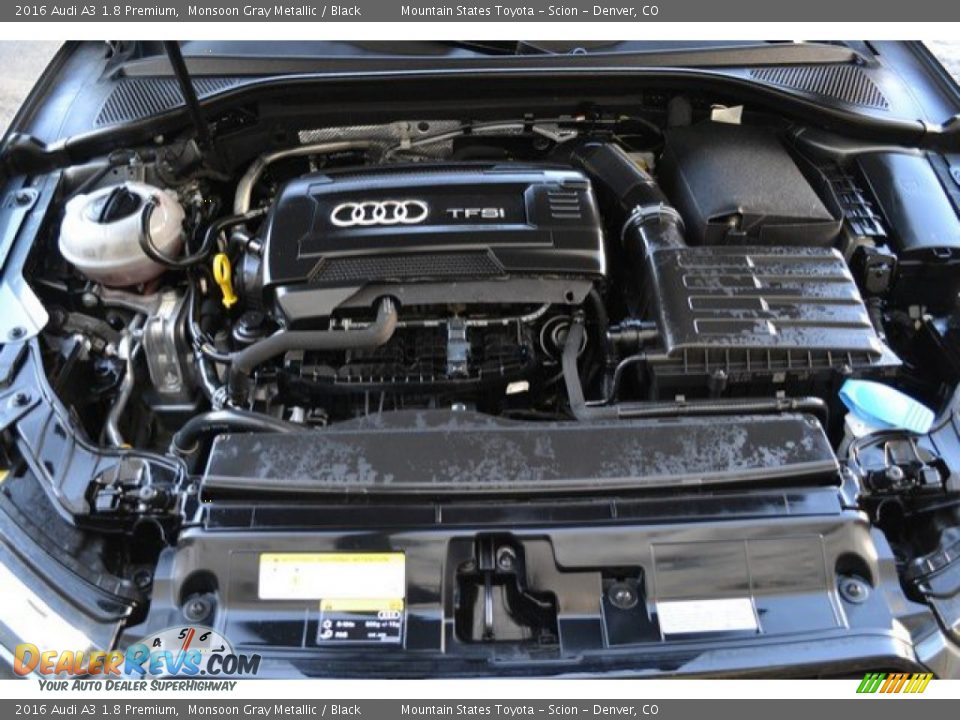 2016 Audi A3 1.8 Premium Monsoon Gray Metallic / Black Photo #28