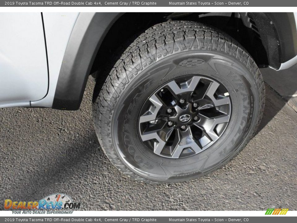 2019 Toyota Tacoma TRD Off-Road Double Cab 4x4 Cement Gray / TRD Graphite Photo #35