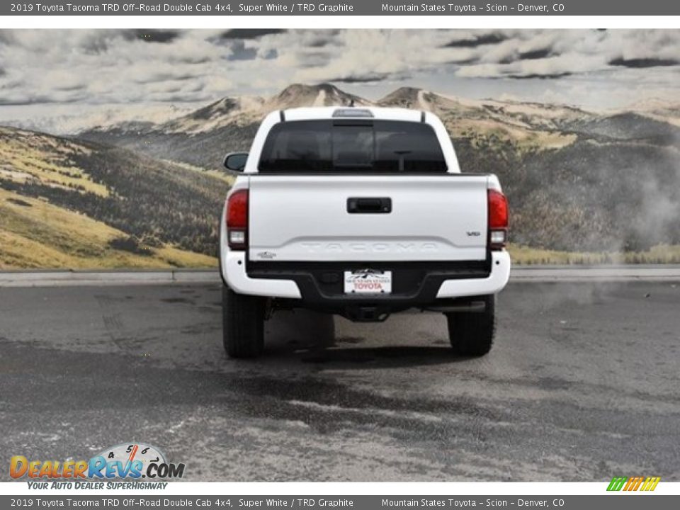 2019 Toyota Tacoma TRD Off-Road Double Cab 4x4 Super White / TRD Graphite Photo #4