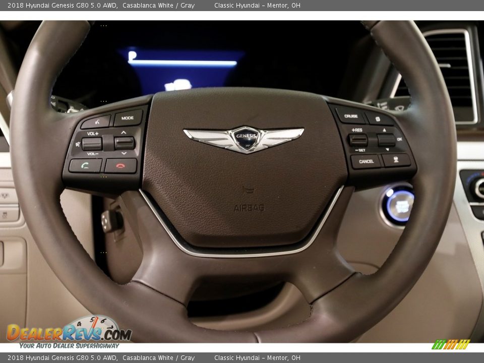 2018 Hyundai Genesis G80 5.0 AWD Steering Wheel Photo #7