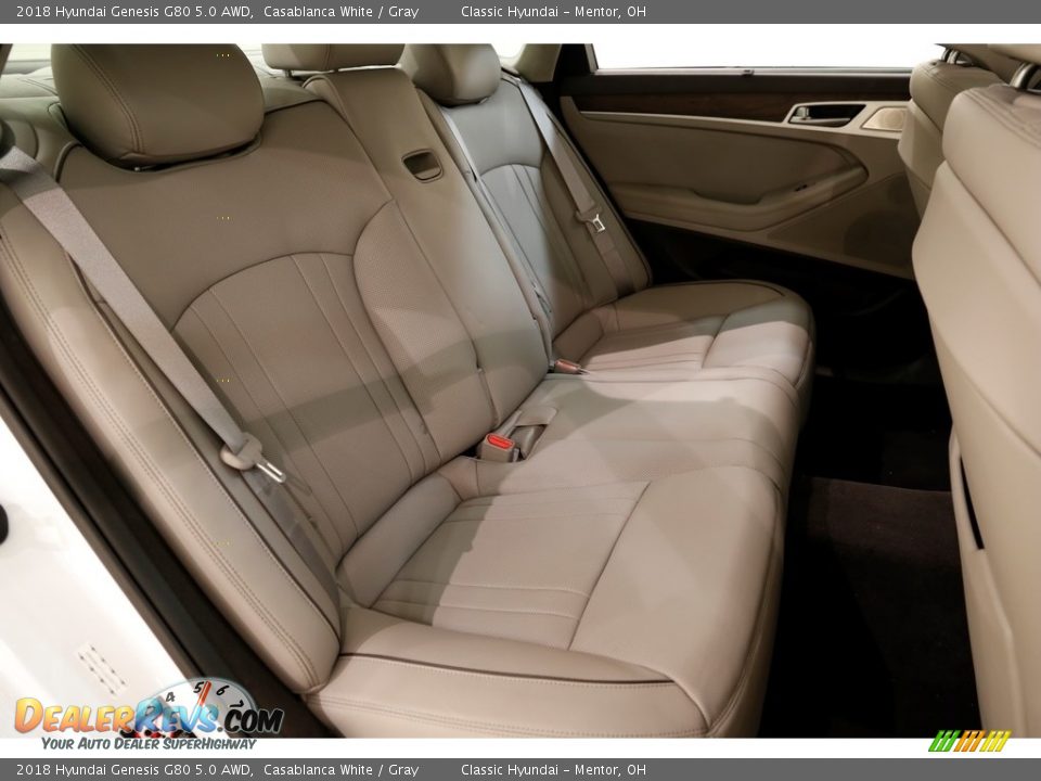 Rear Seat of 2018 Hyundai Genesis G80 5.0 AWD Photo #23