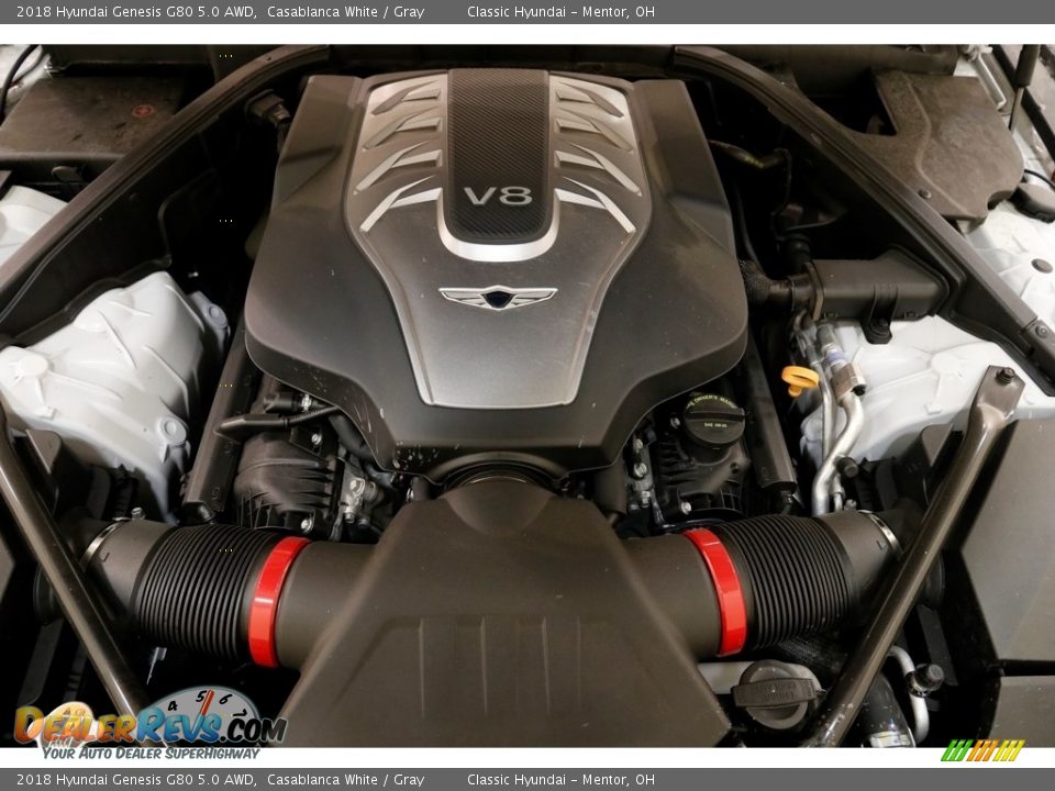 2018 Hyundai Genesis G80 5.0 AWD 5.0 Liter GDI DOHC 32-Valve D-CVVT V8 Engine Photo #28