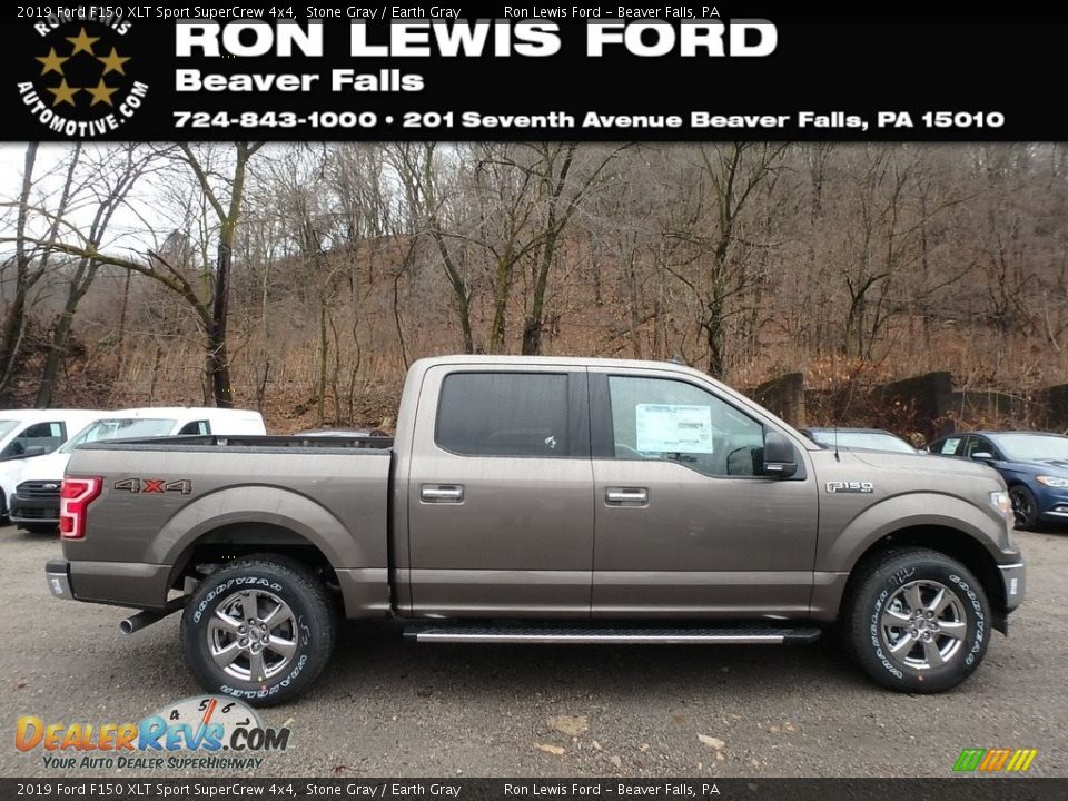 2019 Ford F150 XLT Sport SuperCrew 4x4 Stone Gray / Earth Gray Photo #1