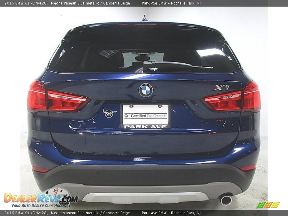 2016 BMW X1 xDrive28i Mediterranean Blue metallic / Canberra Beige Photo #3