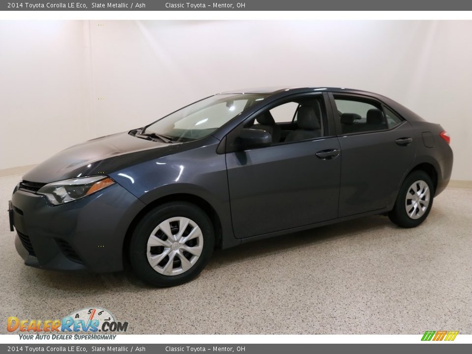 2014 Toyota Corolla LE Eco Slate Metallic / Ash Photo #3