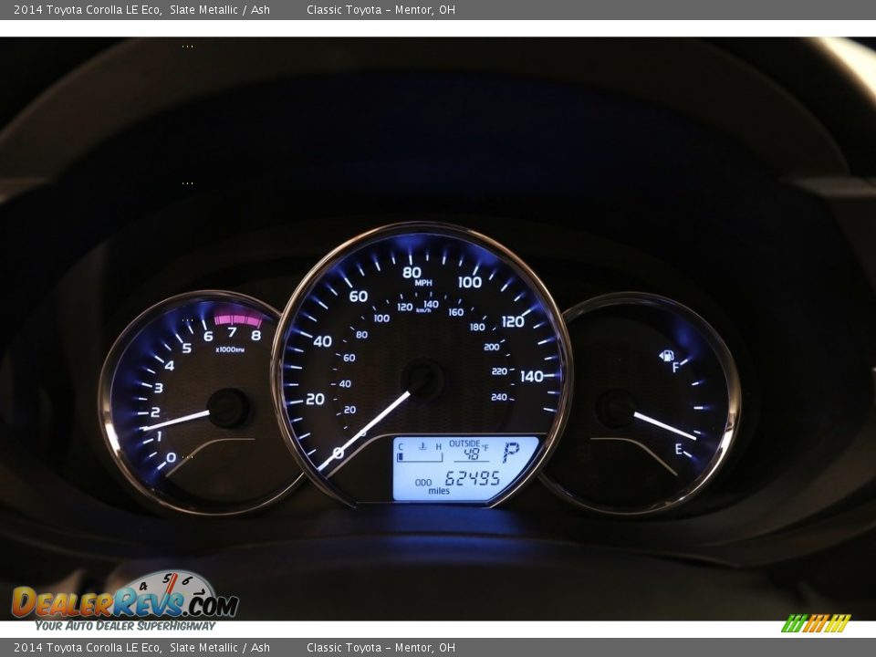 2014 Toyota Corolla LE Eco Slate Metallic / Ash Photo #7