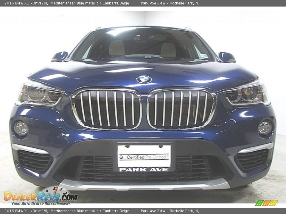 2016 BMW X1 xDrive28i Mediterranean Blue metallic / Canberra Beige Photo #6
